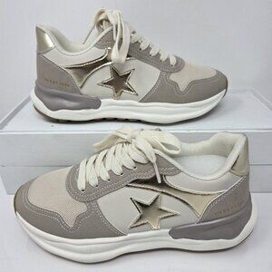 Vintage Havana Womens 7.5 Sneakers Shoes Casual Taupe Gold Walking PRISTINE